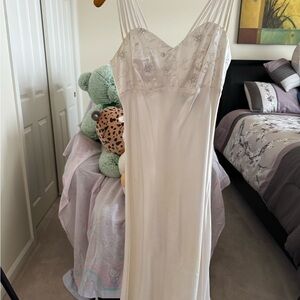 Elegant Cream satin dress